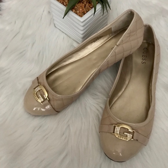 Guess Shoes - 🥿 GUESS | Quilted Ballet Flats Nude | Size 10 🥿
